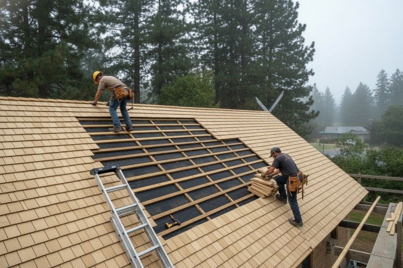 Cedar Shingles Repair detail